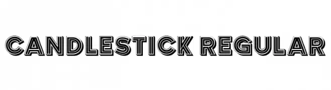 Candlestick Regular  Frei Schriftart Herunterladen