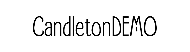 Candleton DEMO  नि: शुल्क फ़ॉन्ट्स डाउनलोड