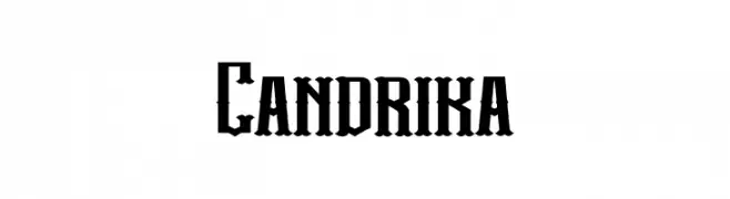 Candrika  フリーフォントのダウンロード