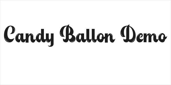 Candy Ballon Demo Logo