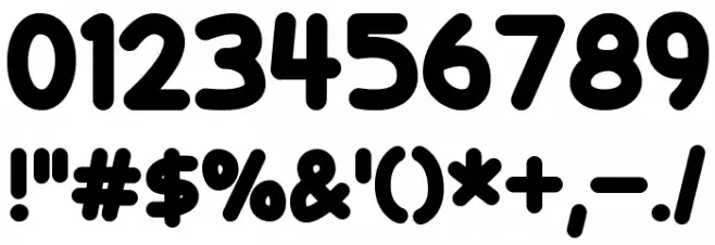 Candy Beans Font OTHER CHARS