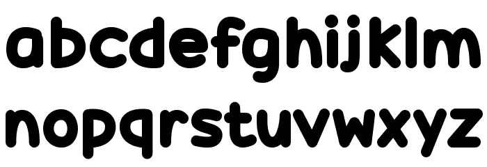 Candy Beans Font LOWERCASE