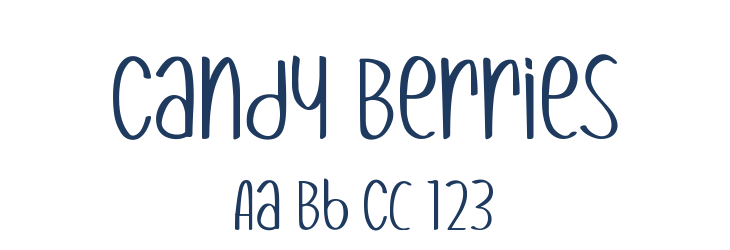 Candy Berries Font Preview