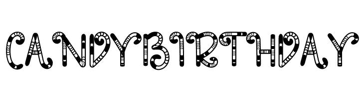 Candy Birthday Font