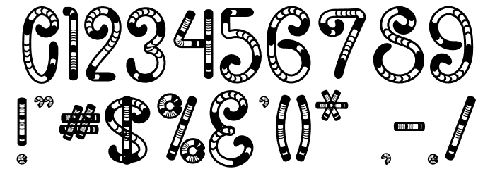 Candy Birthday Font OTHER CHARS