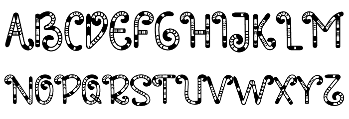 Candy Birthday Font LOWERCASE