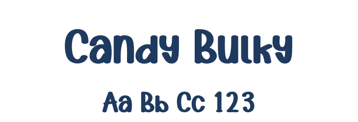 Candy Bulky Font Preview