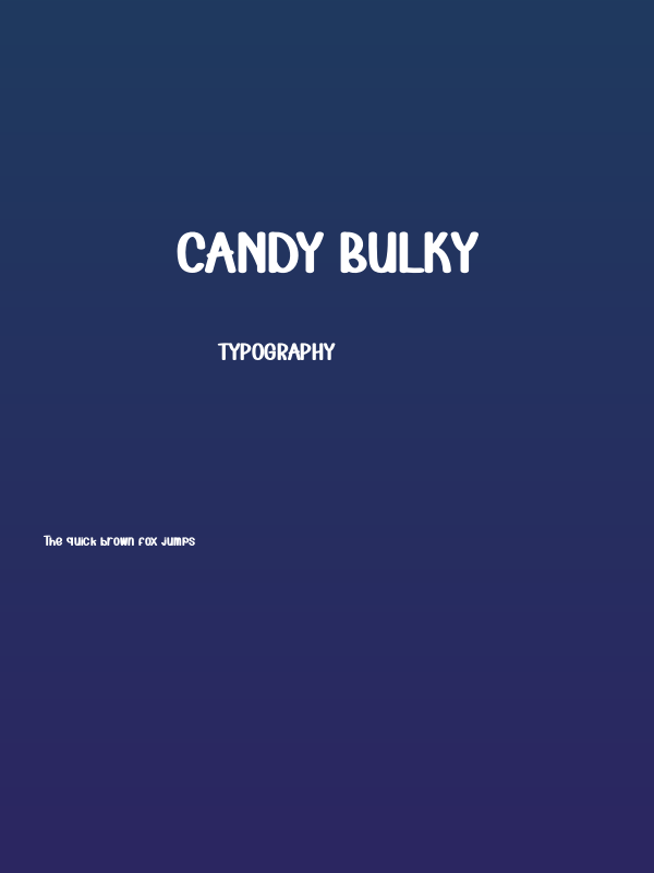 Candy Bulky Poster