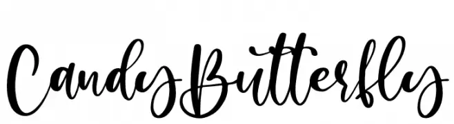 Candy Butterfly  Fuentes Gratis Descargar