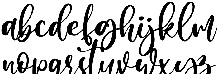 Candy Butterfly Font LOWERCASE