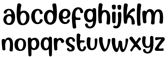 Candy Cake Font LOWERCASE