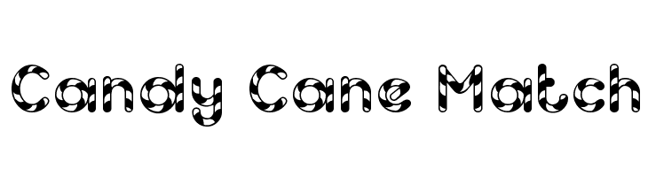 Candy Cane Match  Free Fonts Download