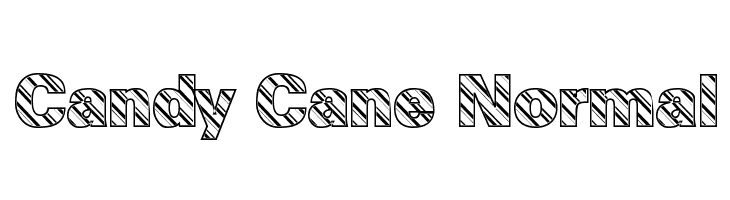 Candy Cane Normal Font