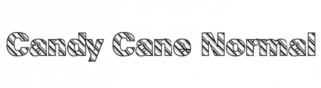 Candy Cane Normal  Frei Schriftart Herunterladen