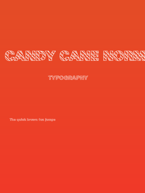 Candy Cane Normal Poster