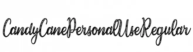 Candy Cane Personal Use Regular  Fuentes Gratis Descargar