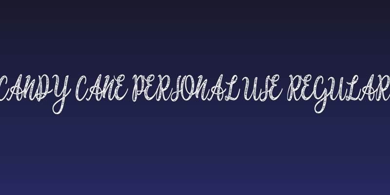 Candy Cane Personal Use Regular Social Header