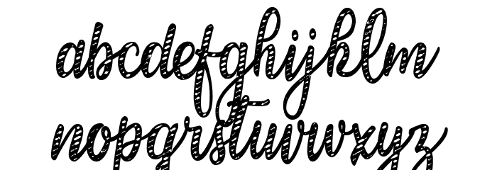 Candy Cane Personal Use Regular Font LOWERCASE
