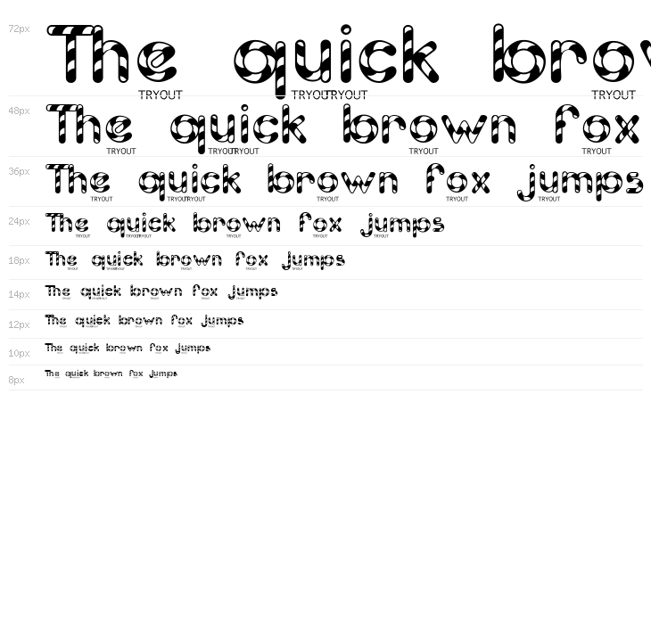 Candy Cane Tryout Waterfall