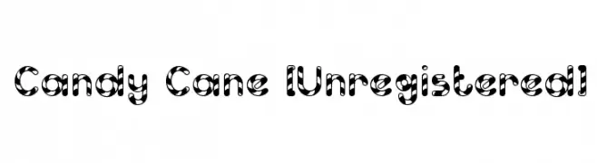 Candy Cane [Unregistered]  Fuentes Gratis Descargar
