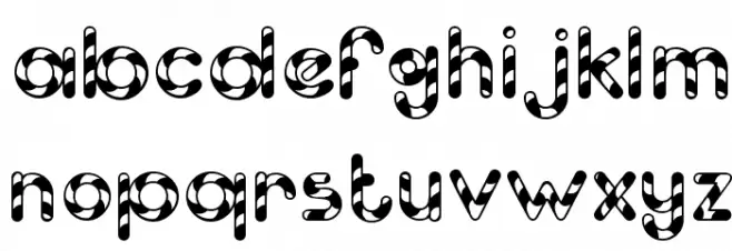Candy Cane [Unregistered] Font LOWERCASE