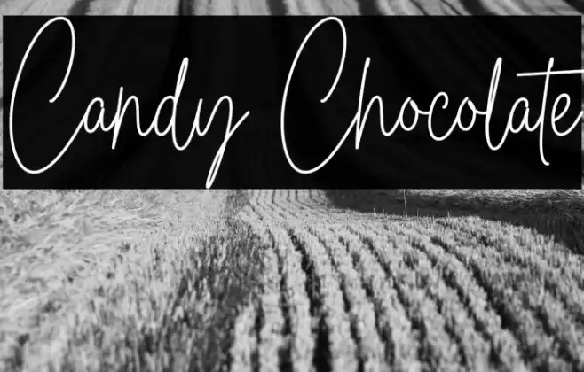 Candy Chocolate Caratteri examples