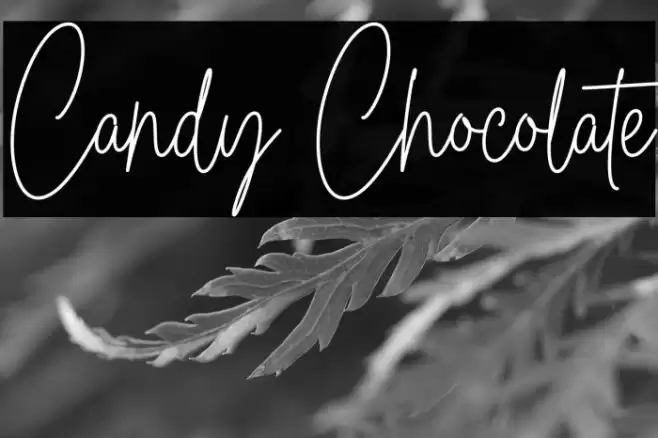 Candy Chocolate Caratteri examples