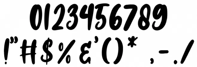 Candy Crush Font OTHER CHARS