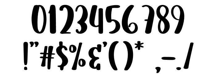 Candy Delight Font OTHER CHARS