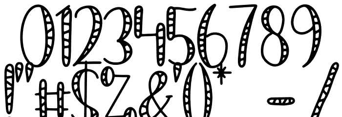 Candy Dino Font OTHER CHARS