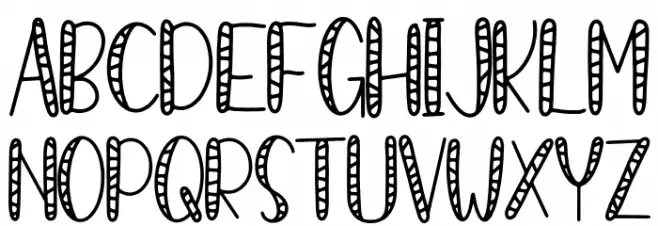 Candy Dino Schriftart Groß