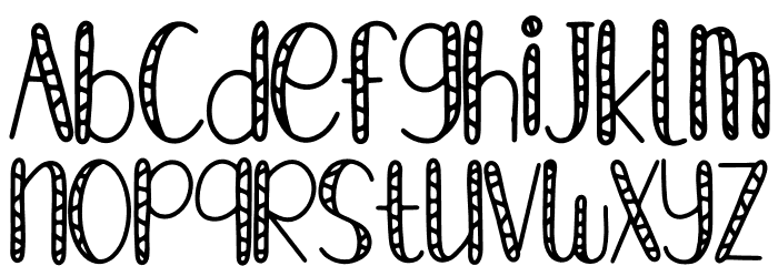Candy Dino Font LOWERCASE