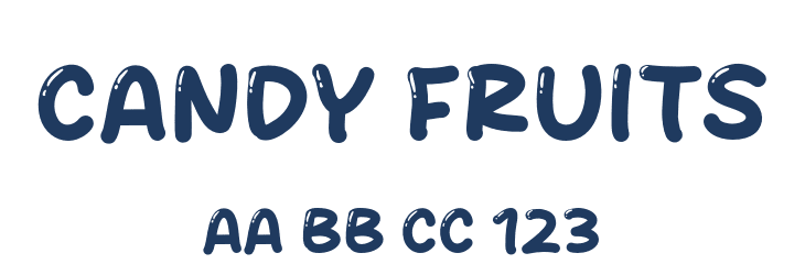 Candy Fruits Font Preview
