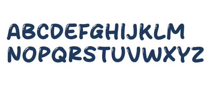 Candy Fruits Uppercase