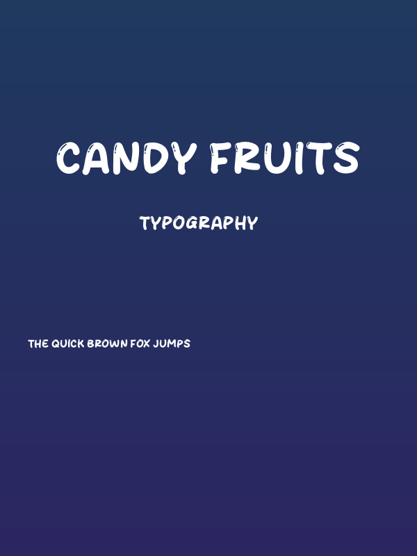 Candy Fruits Poster