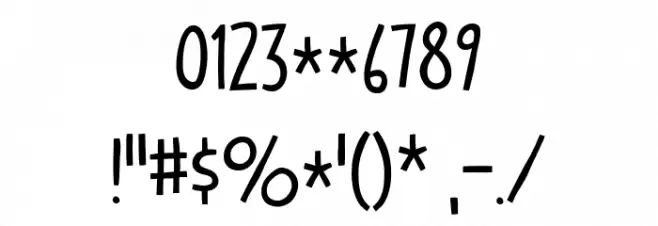 Candy Gasp DEMO Font OTHER CHARS