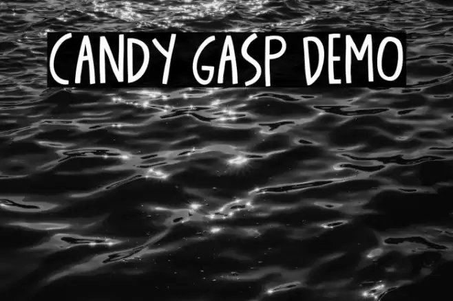 Candy Gasp DEMO Font examples