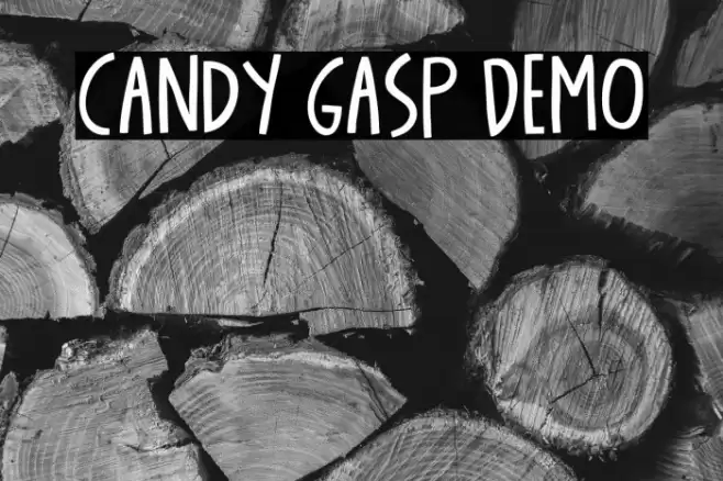 Candy Gasp DEMO Font examples