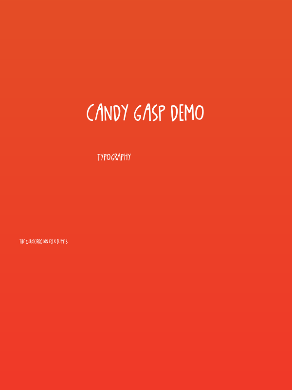 Candy Gasp DEMO Poster