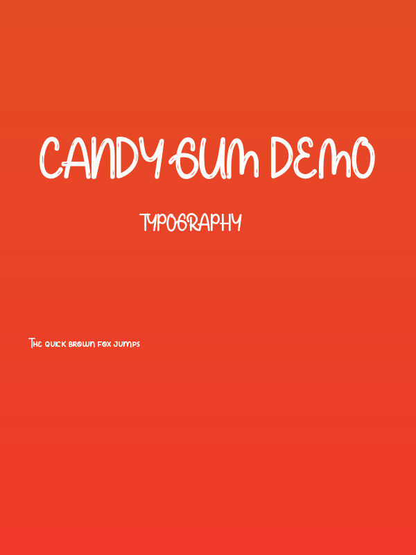Candy Gum Demo Poster