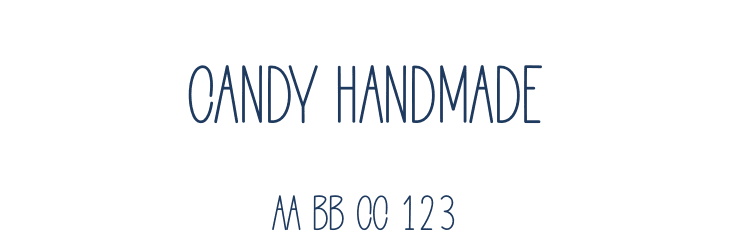 Candy Handmade Font Preview
