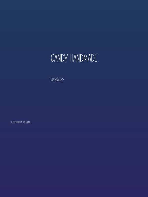 Candy Handmade Poster