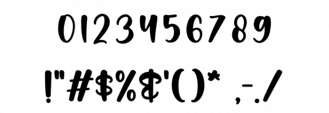 Candy Heart Font OTHER CHARS