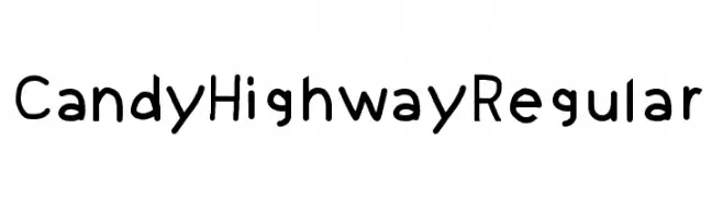 Candy Highway Regular  免费字体下载