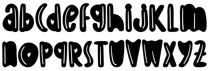 Candy Love FREE Font LOWERCASE