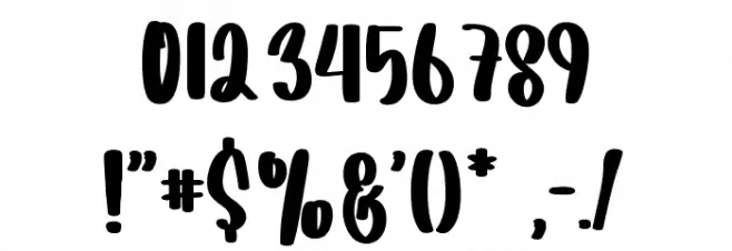 Candy Mints Шрифта ДРУГИЕ символов