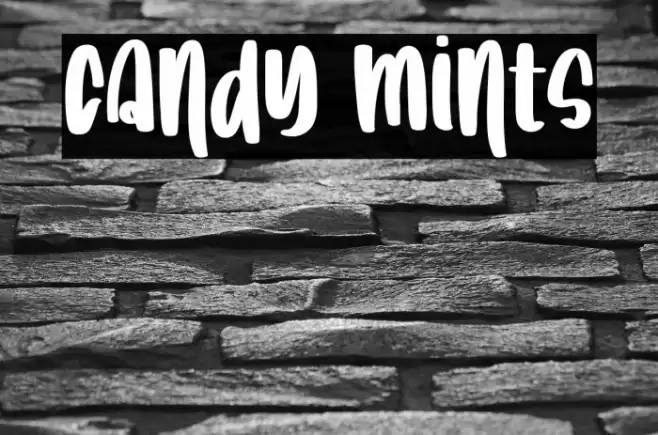 Candy Mints Font examples