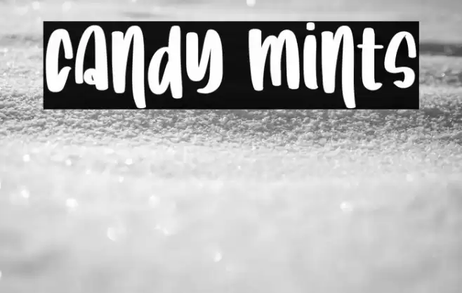 Candy Mints Font examples