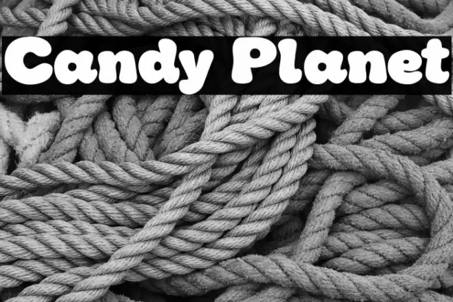 Candy Planet Font examples