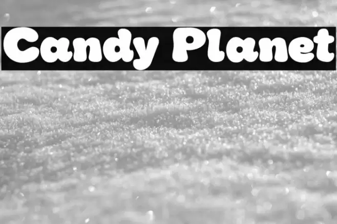 Candy Planet Font examples